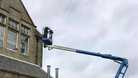 Maintenance work to gutters and downpipes @ crofthead nursing home Fauldhouse