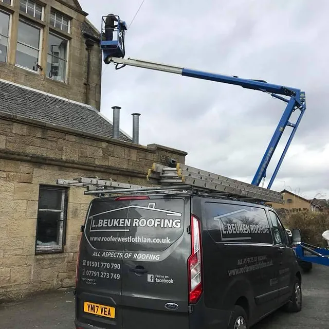 Maintenance work to gutters and downpipes @ crofthead nursing home Fauldhouse